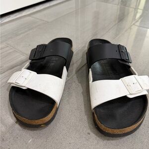 Birkenstock Black and White Sandals